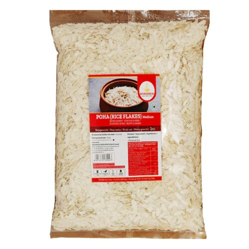 Aekshea Poha Medium (Rice Flakes)-1kg