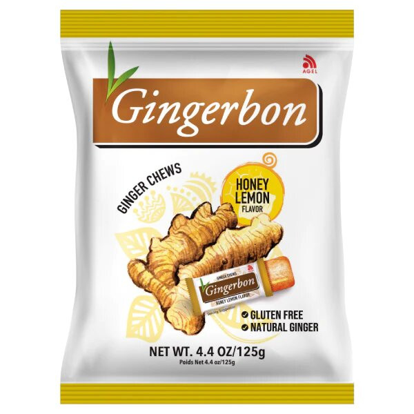 Agel Gingerbon Candy With Lemon Honey-125gm