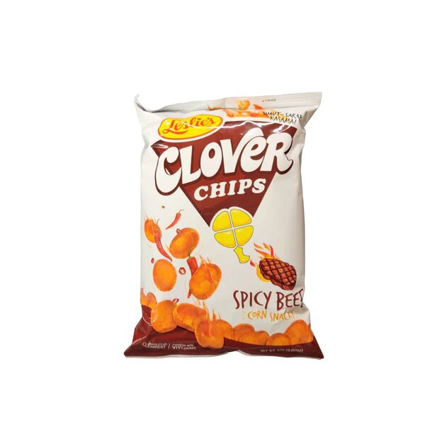 Leslis Clover Chips Spicy Beef Corn Snack-85gm