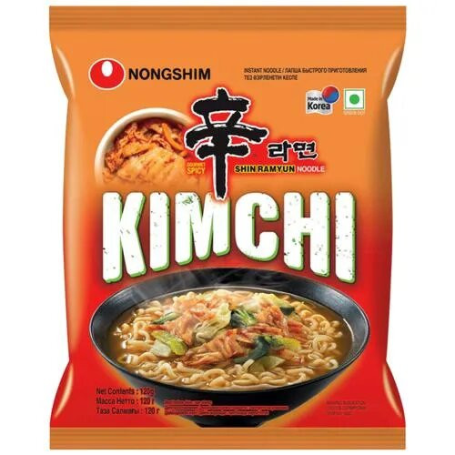 Nongshim Kimchi Flavour Instant Noodles-120gm