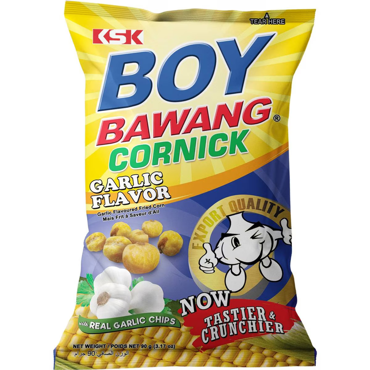Boy Bawang Cornick Garlic Flavour-90gm