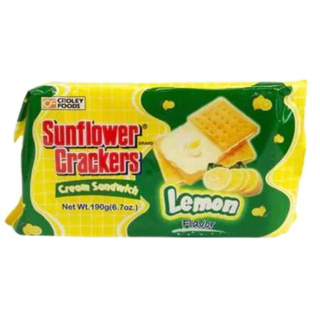 Sunflower Crackers Lemon Flavour-190gm
