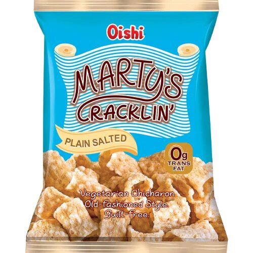 Oishi Marty's Cracklin Plain Salted-90gm