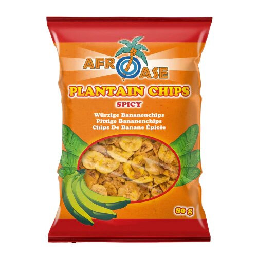 Afroase Banana Chips Spicy-80gm