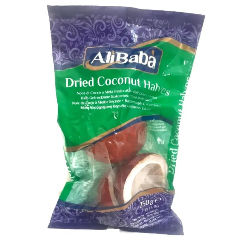 Alibaba Dried Coconut Halves-250gm