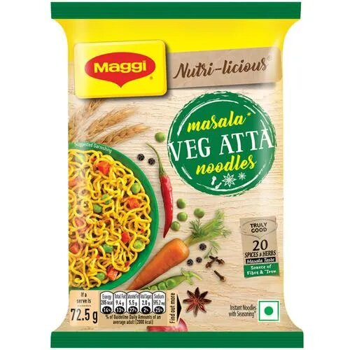 Nestle Maggi Veg Atta Noodles-72.5gm