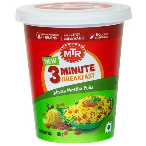 Mtr 3 Minute Breakfast Khatta Metha Poha-80gm